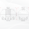 400 Gallon Water Tank | Polyethylene Water Tank Horizontal
